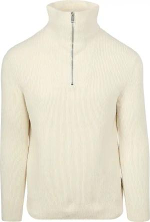 Marc O'Polo Half Zip Pullover Ecru - Größe M