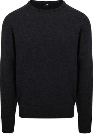 William Lockie Pullover Lammwolle Anthrazit - Größe 3XL