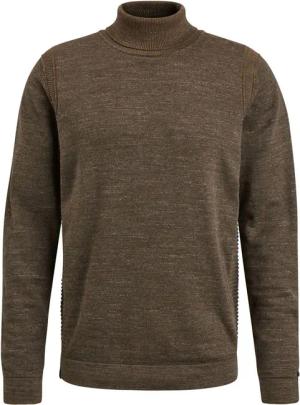Cast Iron Rollkragenpullover Braun - Größe L