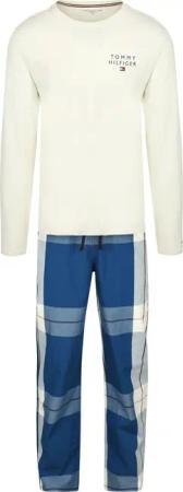 Tommy Hilfiger Pyjama Set Weiß Blau - Größe L