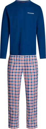 Tommy Hilfiger Pyjama Set Karos Navy - Größe M
