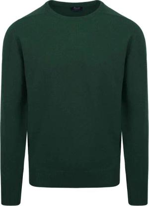 William Lockie Pullover Lammwolle Tartan Dunkelgrün - Größe 3XL
