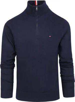 Tommy Hilfiger Half Zip Pullover Navy - Größe XL