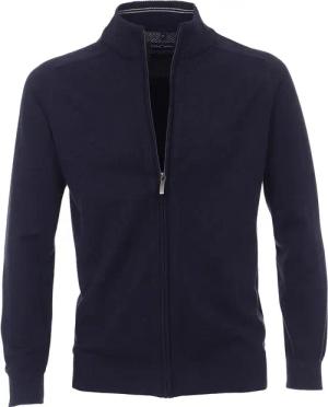 Casa Moda Strickjacke Zip Dunkelblau - Größe 4XL