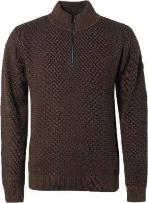 No Excess Halfzip Pullover Braun - Größe XL
