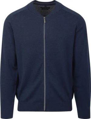 Casa Moda Strickjacke Zip Navy - Größe 5XL