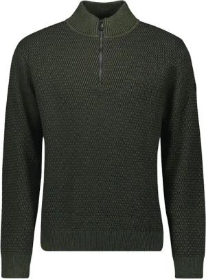 No Excess Half Zipper Dunkelgrün - Größe XXL