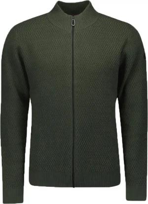 No Excess-Strickjacke Jacquard Dunkelgrün - Größe 3XL