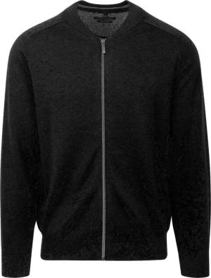 Casa Moda Strickjacke Zip Schwarz - Größe XXL