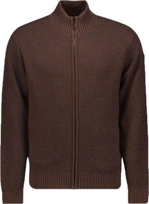 No Excess Strickjacke Zipper Braun - Größe L