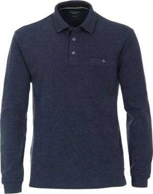 Casa Moda Poloshirt LS Dunkelblau - Größe 5XL