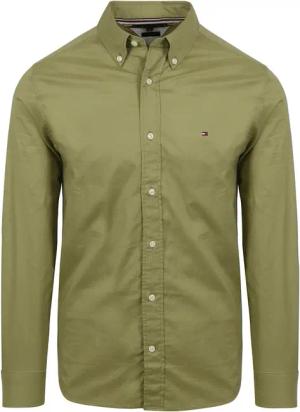 Tommy Hilfiger Poplin Hemd Grün - Größe XXL
