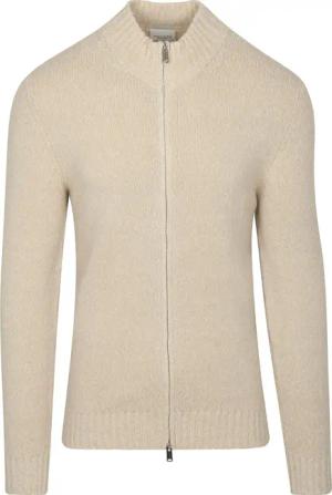 Profuomo Strickjacke Boiled Wolle Ecru - Größe L