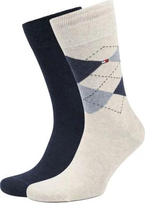 Tommy Hilfiger 2-Pack Socken Beige Melange - Größe 39-42