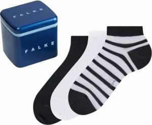 Falke Happy Socken 3 Paar Schwarz Weiß - Größe 43-46