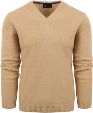 Suitable Pullover Wolle V-Neck Beige - Größe M