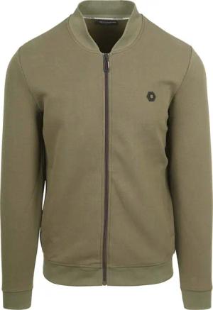 No Excess-Strickjacke Olivgrün - Größe M
