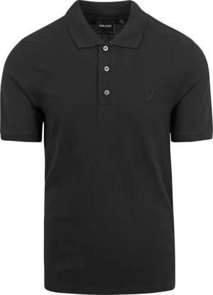 Lyle and Scott Tonal Eagle Polo Schwarz - Größe S
