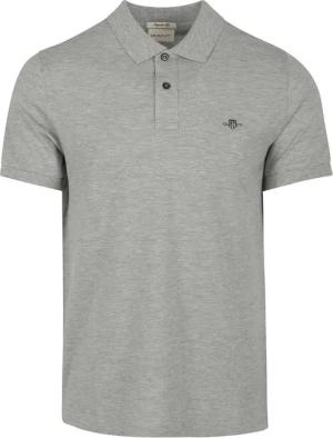 Gant Shield Piqué Poloshirt Grau - Größe XL