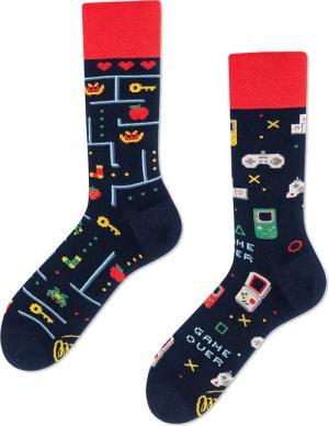 Many Mornings Socken Game Over - Größe 39-42