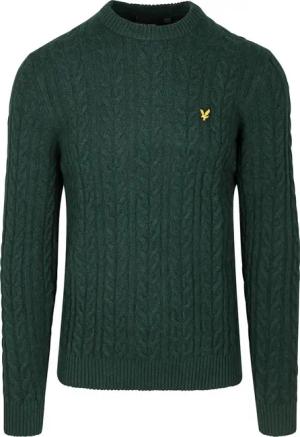 Lyle & Scott Cable Pullover Dunkelgrün - Größe L