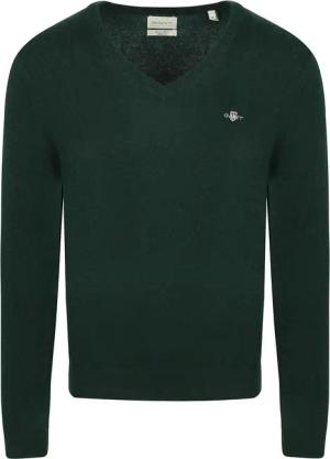 Gant Pullover V-Ausschnitt Wool Blend Dunkelgrün - Größe L