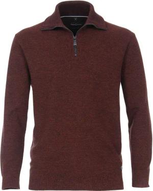 Casa Moda Zip Pullover Bordeaux - Größe XL