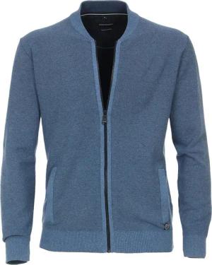 Casa Moda Strickjacke Zip Blau  - Größe 3XL