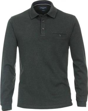 Casa Moda Poloshirt LS Dunkelgrün - Größe L