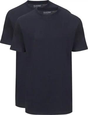 Slater 2er-Pack American T-shirt Dunkelblau - Größe XL