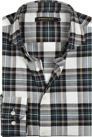 Steppin' Out Flanel Hemd Karos Schwarz Grün - Größe XXL