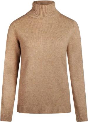 Steppin' Out Damen Rollkragenpullover Lammwolle Camel - Größe M