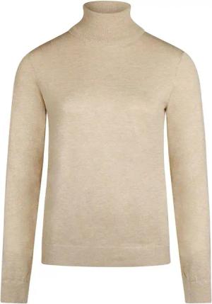 Steppin' Out Damen Rollkragenpullover Cotton Cashmere Beige - Größe M