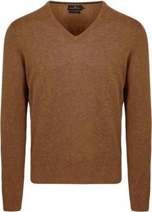Steppin' Out Pullover Cotton Cashmere V-Ausschnitt Camel - Größe XXL
