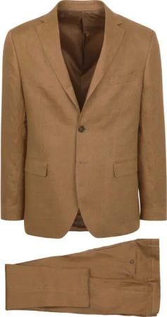 Suitable Leinen Suit Camel - Größe 52
