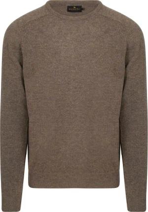 Steppin' Out Pullover Lammwolle Braun - Größe M