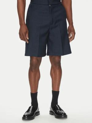 John Richmond Stoffshorts UMP25060BE Dunkelblau Regular Fit