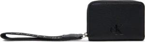 Calvin Klein Jeans Kleine Damen Geldbörse Ultralight Md Zip W/ Wristlet LV04K1024G Schwarz