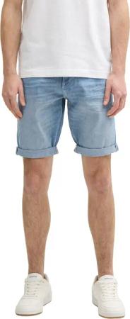 Tom Tailor Herren Jeans Short TTJOSH REGULAR SHORTS Mid Waist Regular Fit -Blau Grau
