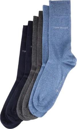 TOM TAILOR Herren Socken im 6er-Pack, grün, Uni, Gr. 39-42