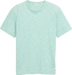 TOM TAILOR Herren T-Shirt in Melange-Optik, grün, Meliert, Gr. XL