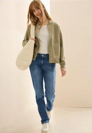 Cecil Damen Jeans im Casual Fit in Blau, Gr: 31