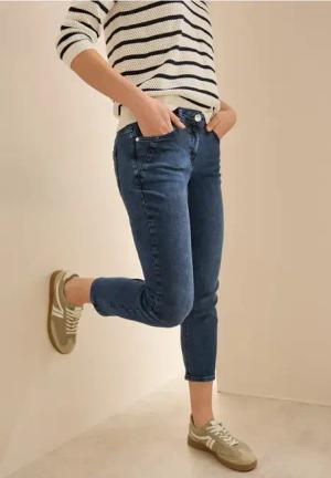 Cecil Damen Jeans im Casual Fit in Blau, Gr: 29