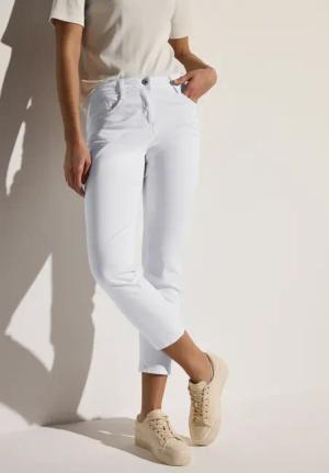 Cecil Damen Jeans im Skinny Fit in Weiß, Gr: 36