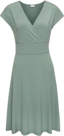 LASCANA Midikleid aus bügelfreier Ware, elegantes Sommerkleid aus Jersey, Strandkleid