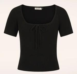 Elsa Gestricktes Oberteil in Schwarz