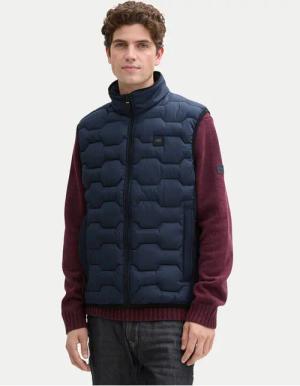Tom Tailor Weste 1044088 Dunkelblau Regular Fit