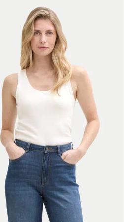 Tom Tailor Top 1045540 Weiß Regular Fit