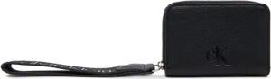 Calvin Klein Jeans Kleine Damen Geldbörse Ultralight Md Zip W/ Wristlet LV04K1024G Schwarz