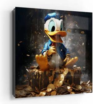 DEQORI Schlüsselkasten 'Goldene Schatzkammer', Glas Schlüsselbox modern magnetisch beschreibbar